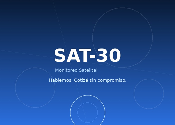 Equipo SAT-30 listo para ayudarte