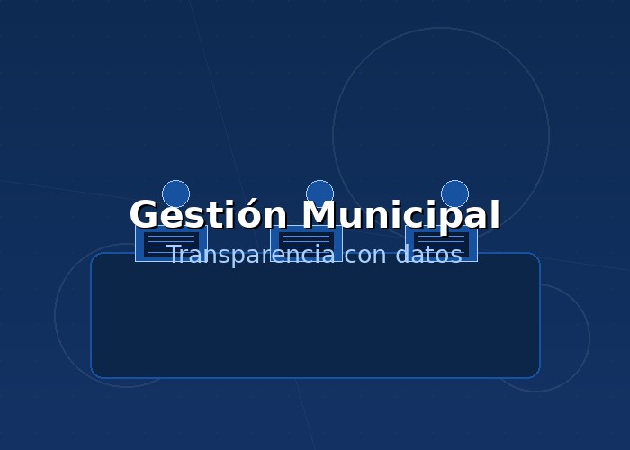 Equipo de gestión municipal trabajando