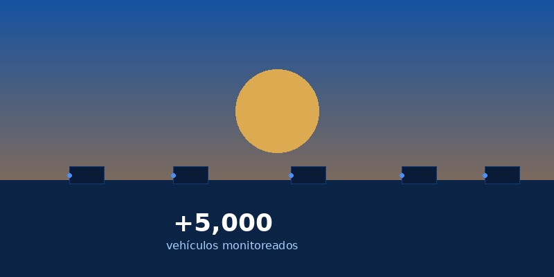 Flota de vehículos operando