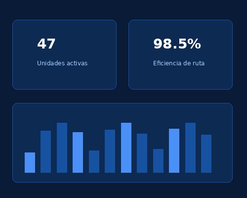 Dashboard de monitoreo de flota
